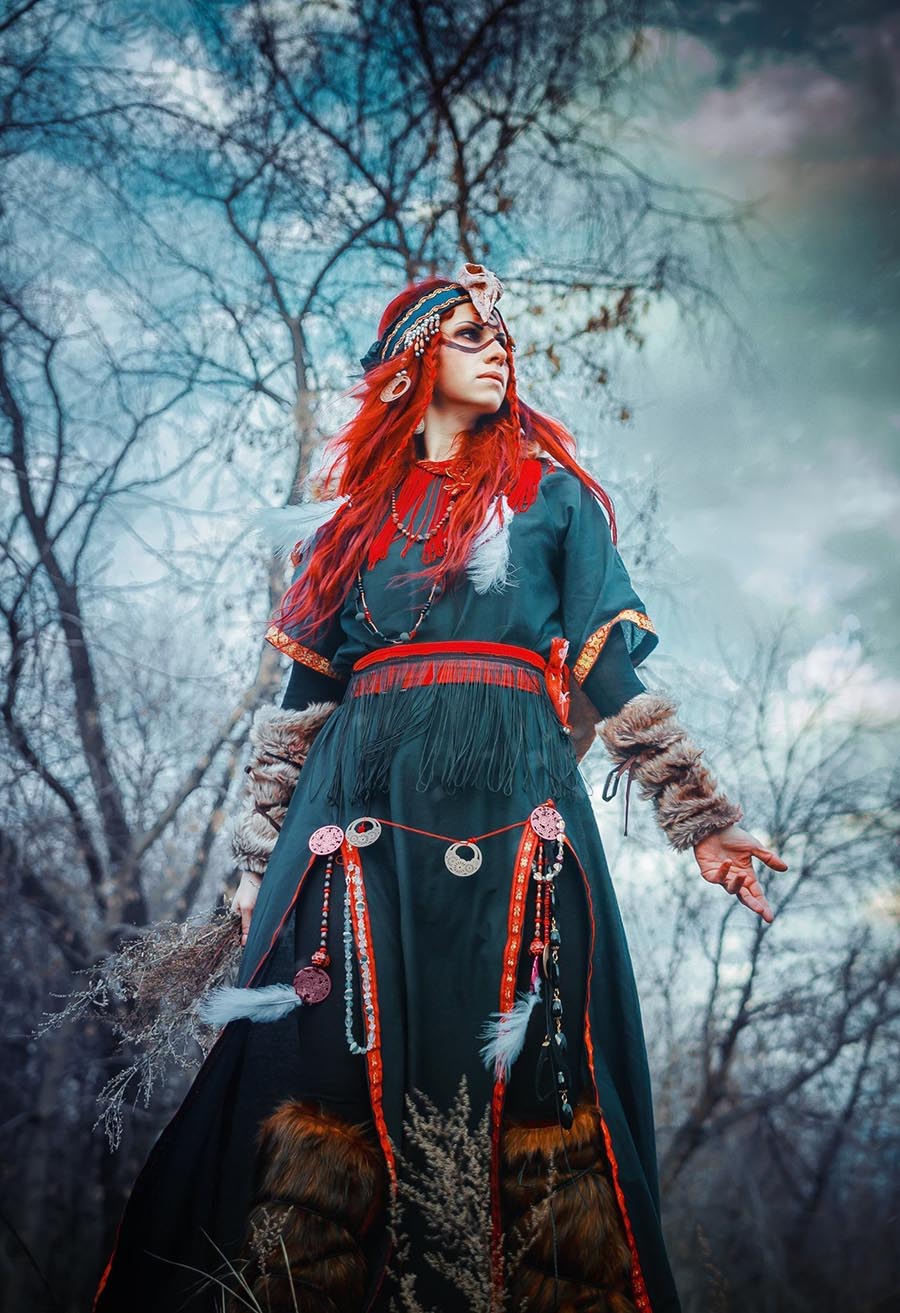 Girls in Slavic costumes underwear in Saltillo