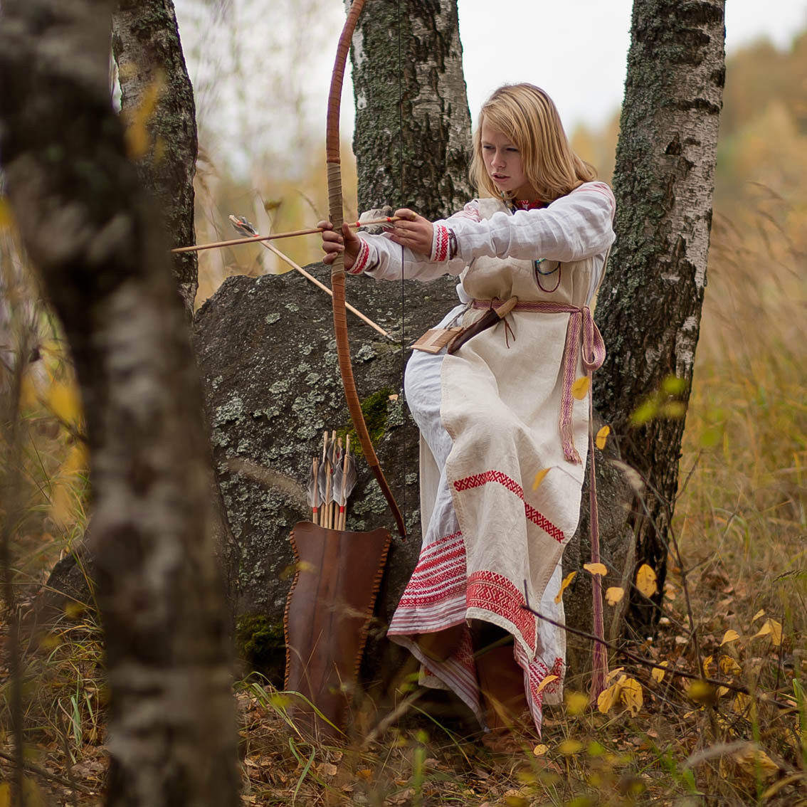 Sexy photo Girls in Slavic costumes in Saltillo